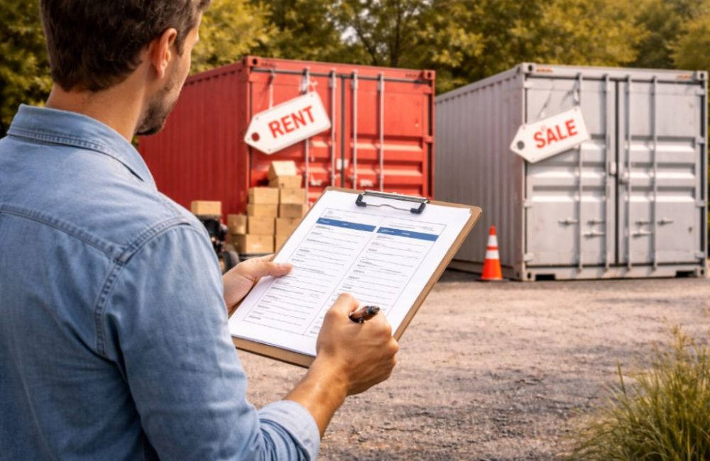 Compra o alquiler de contenedores