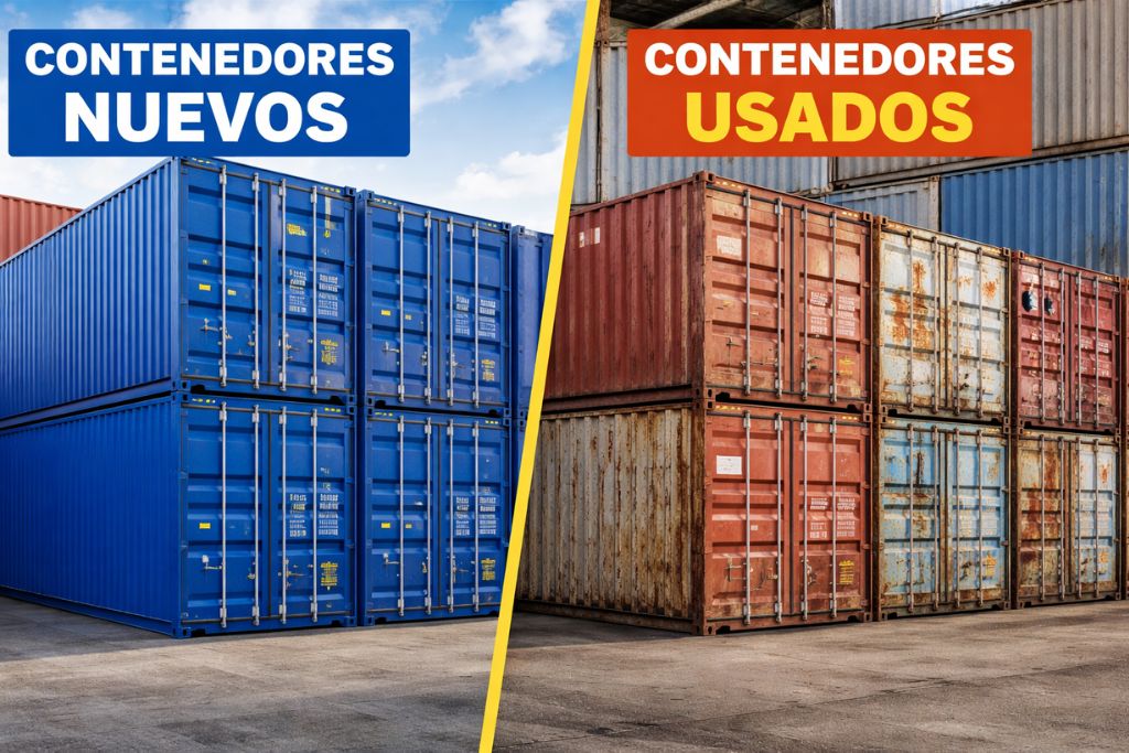 Contenedores nuevos y usados
