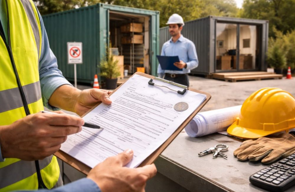 instalación de contenedores