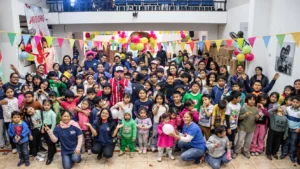 dia del niño corazones felices